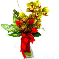  İstanbul Taksim çiçek siparişi vermek  1 adet dal orkide ve cam yada mika vazo tanzim