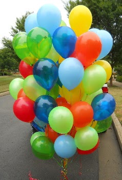 100 adet uçan balon rengarenk helyum gazlı  balon