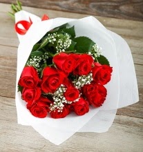 9 kırmızı gülden buket çiçeği  İstanbul Taksim çiçek yolla , çiçek gönder , çiçekçi  