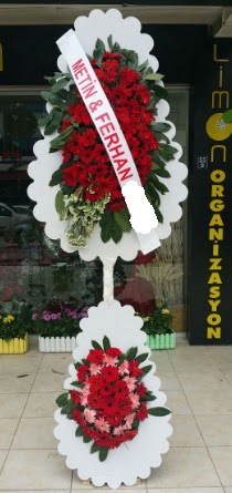 Çift katlı düğün nikah çiçeği modeli  İstanbul Taksim çiçek , çiçekçi , çiçekçilik 