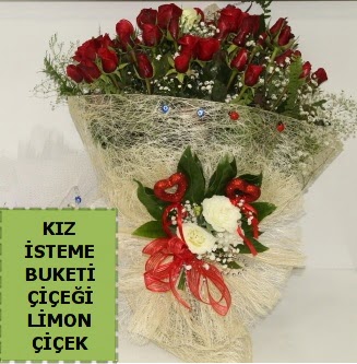 27 adet kırmızı gülden kız isteme buketi  İstanbul Taksim çiçek gönderme sitemiz güvenlidir 