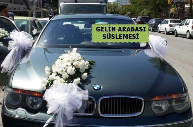 Gelin Arabası süslemesi Düğün arabası  İstanbul Taksim online çiçekçi , çiçek siparişi 